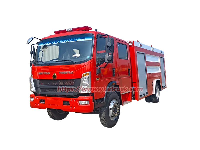 SINOTRUK HOWO 4x2 Water Tank Fire Truck High Pressure Fire Pumper for Urban Industrial Fire Rescue