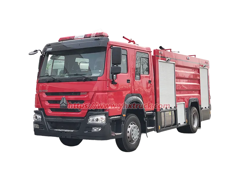 SINOTRUK HOWO 4&times;2 HW76 Rescue Fire Truck High Pressure Water Tank Fire Pumper