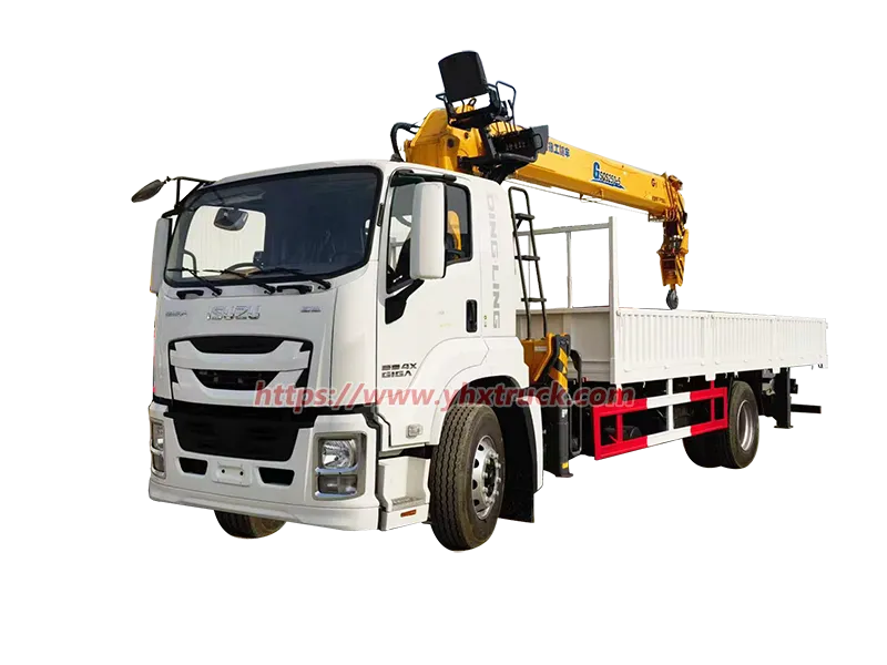 ISUZU GIGA 4&times;2 two-axle truck mounted straight telescopic boom crane