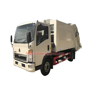 HOWO Light Duty 10m&sup3; Waste Compactor Truck with Hydraulic System