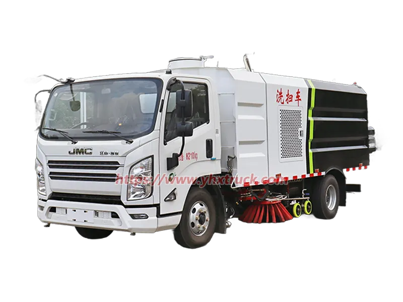 JMC Washing and Sweeping Truck, 5.5CBM Euro 5 Light Duty Road Cleaning Truck