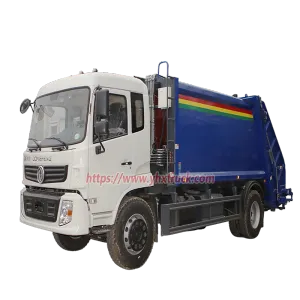Dongfeng Jincheng 14 CBM Garbage Compactor Truck with Hydraulic Rear Loading System