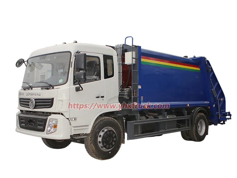 Dongfeng Jincheng 14 CBM Garbage Compactor Truck with Hydraulic Rear Loading System