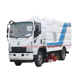 Shacman Road Sweeper Washer Truck, 5.5CBM Euro 5 Light Duty Road Cleaning Truck