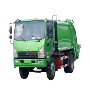 SHACMAN 6 CBM Rear Loading Garbage Compression Truck for Municipal Waste Management