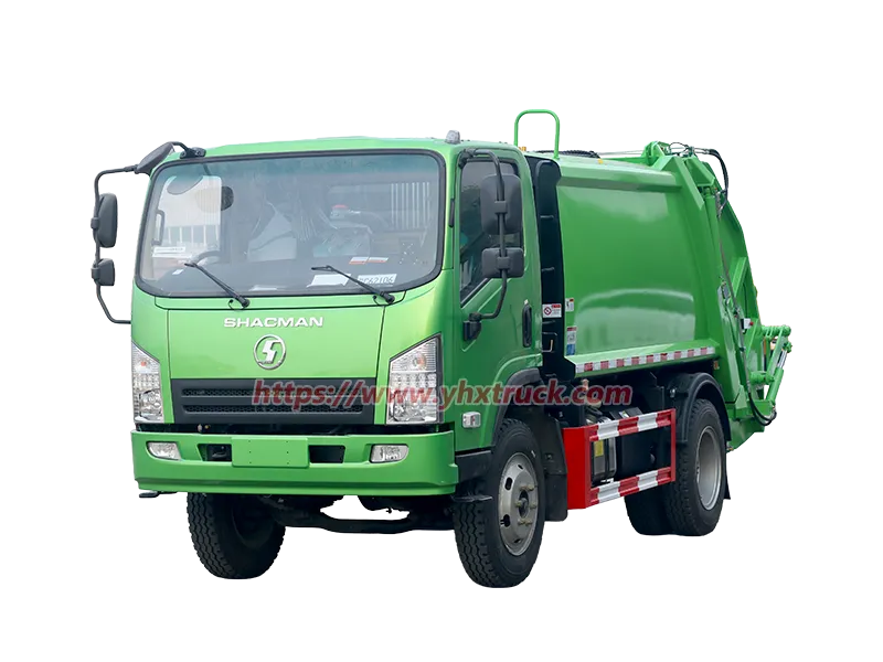 SHACMAN 6 CBM Rear Loading Garbage Compression Truck for Municipal Waste Management