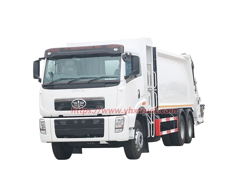 FAW Mobile Refuse Compactor Truck 17&ndash;20 m&sup3; for Urban Sanitation