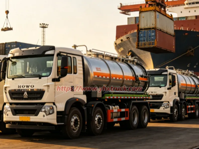Set Sail for Africa! Batch of HOWO 8&times;4 Sewage Suction Trucks Shipped Overseas, Chinese-Made HOWO Sewage Suction Trucks Exported to Multiple African Countries in Bulk