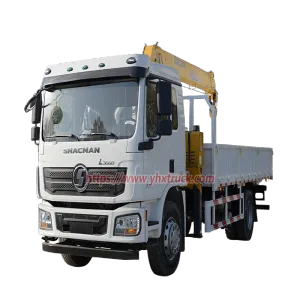 SHACMAN L3000 4x2 Light Truck Mounted Straight Telescopic Boom Hydraulic Crane
