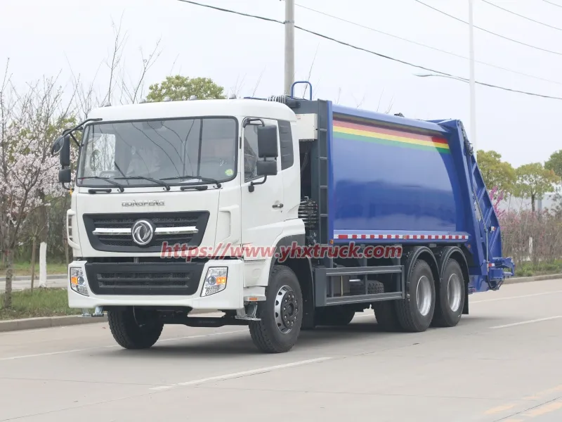 Dongfeng Compactor Garbage Truck Operation Video