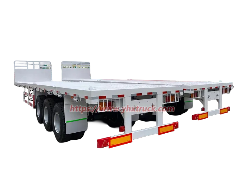 heavy duty low flatbed trailer