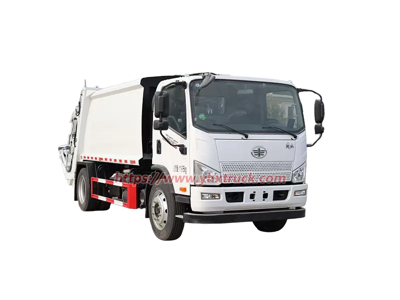 FAW 6 CBM Rear Loader Garbage Compactor Truck for Waste Collection