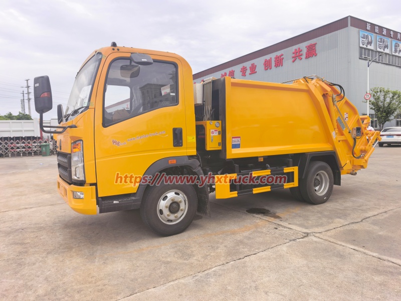 right-hand drive waste collection truck