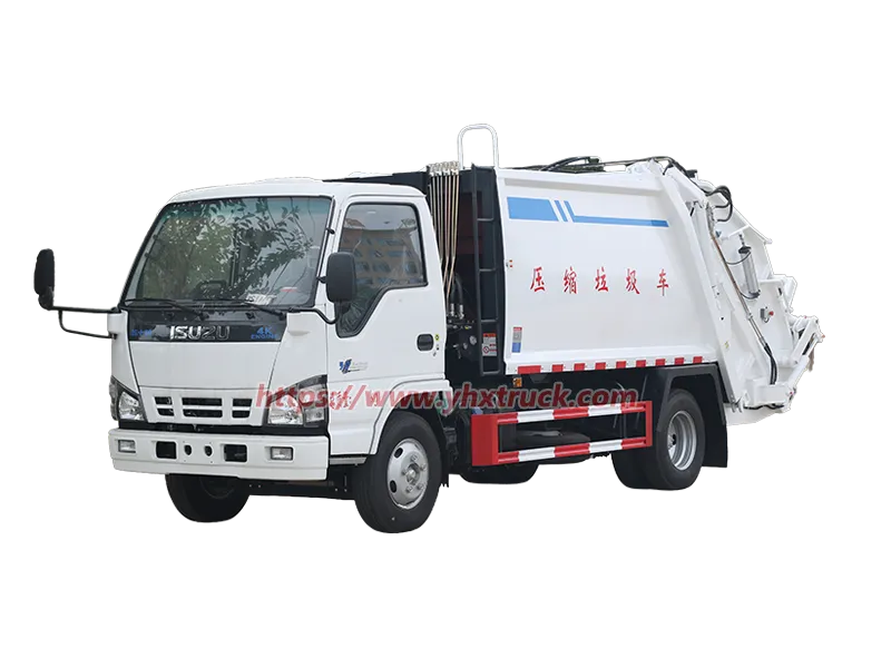 ISUZU 600P Rear Loading Garbage Compression Truck for Efficient Waste Disposal