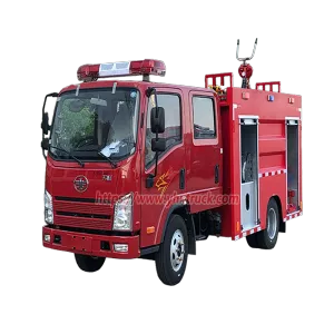 FAW Jiefang 4x2 Water Tender, 50m Jet Range Water Tank Fire Pumper for Community & Factory Fire Rescue