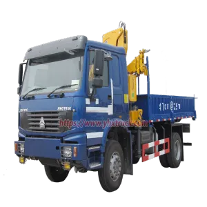 SINOTRUK 2-Axle 4x4 Off-road Truck Mounted Folding Knuckle Boom Crane