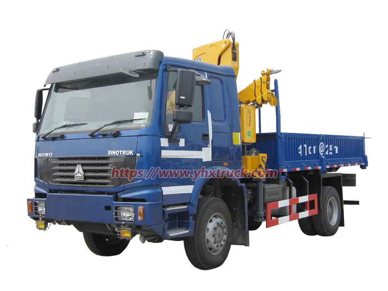 SINOTRUK 2-Axle 4x4 Off-road Truck Mounted Folding Knuckle Boom Crane