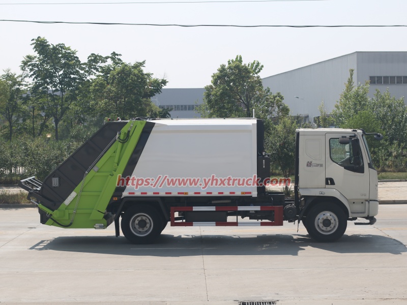 garbage compactor truck