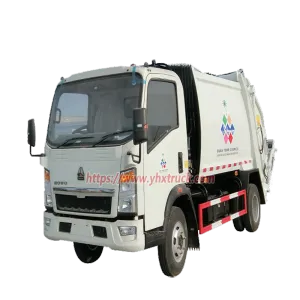 HOWO Right Hand Drive Garbage Collection Truck with Hydraulic Compactor