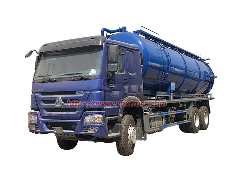 SINOTRUK HOWO 6&times;4 LHD Sewage Suction Vacuum Truck 