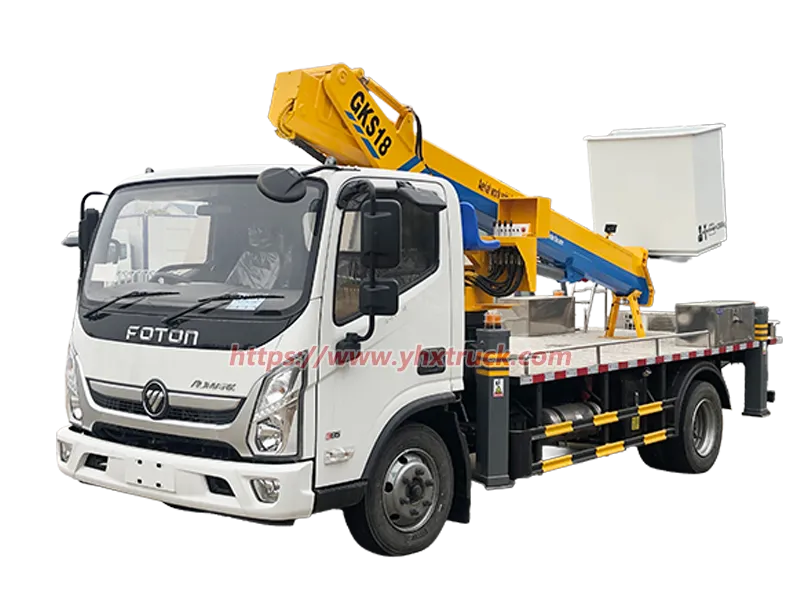 Foton Aumark 18m Telescopic Straight Boom Aerial Work Platform Truck