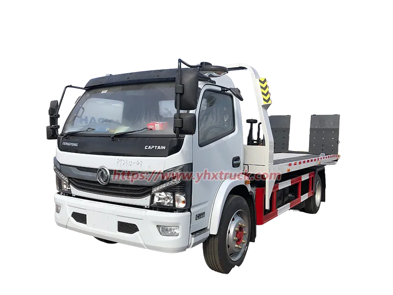 4&times;2 Dongfeng Kaipute Flatbed Wrecker Truck