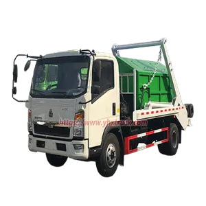 SINOTRUK HOWO Light Truck Swing Arm Skip Loader Garbage Truck