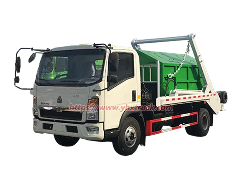 SINOTRUK HOWO Light Truck Swing Arm Skip Loader Garbage Truck
