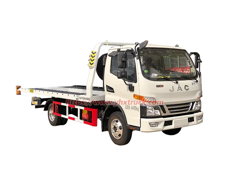 JAC 3300mm Wheelbase 3 Ton Flatbed Road Rescue Wrecker Truck