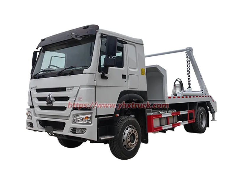 SINOTRUK HOWO 4&times;2 Swing Arm Skip Loader Garbage Truck