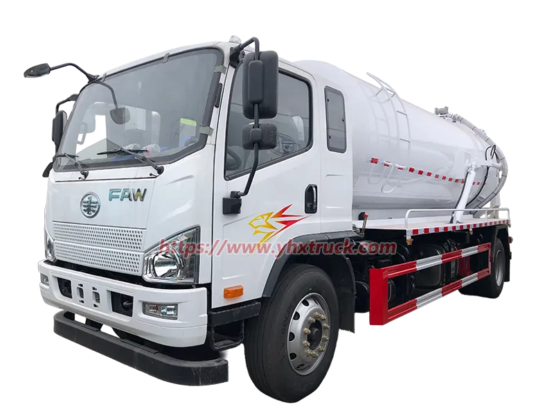 JIEFANG 4&times;2 Light Duty Sewage Suction Vacuum Truck