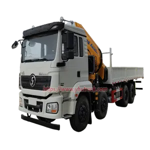 SHACMAN 6x2 Three Axle Hydraulic Folding Knuckle Boom Lorry Crane
