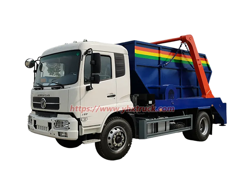 Dongfeng Kinland Swing Arm Skip Loader Garbage Truck Special Export To Ghana