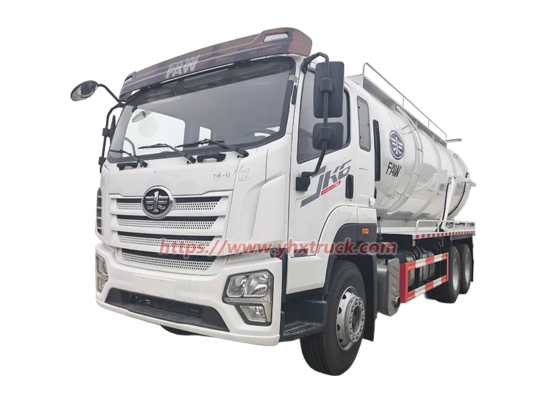 FAW JH6 6&times;4 20CBM Sewage Suction Vacuum Truck