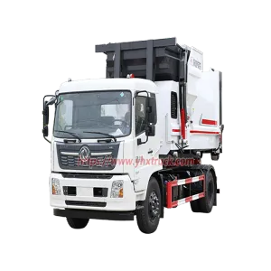 Dongfeng Kinland 4&times;2 Hook Lift Garbage Truck Complete Set With Mobile Compression Station