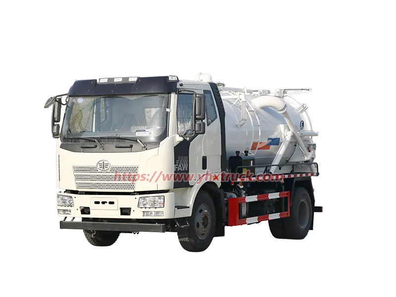 FAW 4&times;2 10CBM Sewage Suction Vacuum Truck