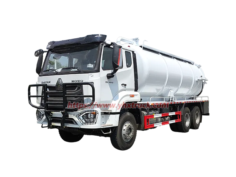 SINOTRUK HOWO 6&times;4 LHD Sewage Suction Vacuum Truck 