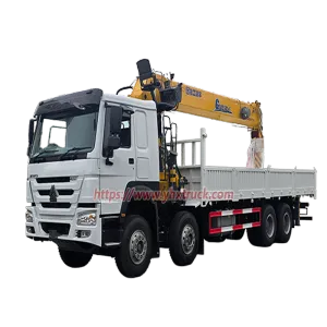SINOTRUK HOWO 8x4 Four Axle Hydraulic Truck Mounted Crane