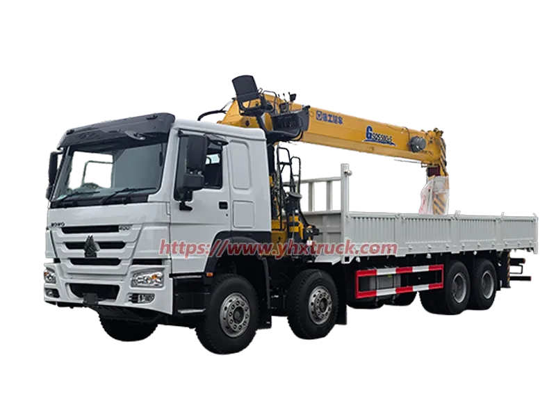 SINOTRUK HOWO 8x4 Four Axle Hydraulic Truck Mounted Crane