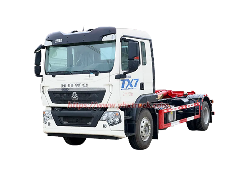 SINOTRUK HOWO 4x2 Hook Lift Garbage Truck 