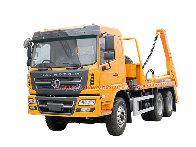 SHACMAN X6 6&times;4 Telescopic Roll-off Skip Loader Garbage Truck
