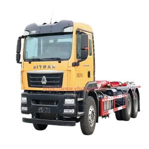 Sinotruk Sitrak 6x4 Hook Arm Garbage Truck