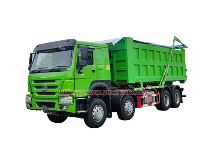 Sinotruk 8x4 Hook Loader Garbage Truck