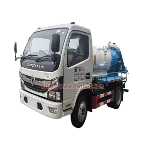 Dongfeng 4&times;2 Sewage Suction Truck With Original Italy Import Vacuum Pump