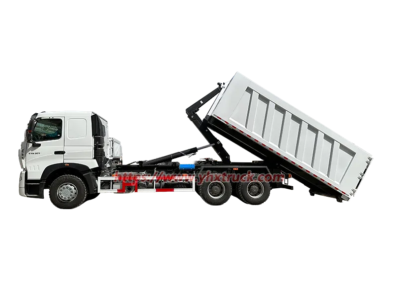 Sinotruk HOWO 6&times;4 Hook Loader Garbage Truck