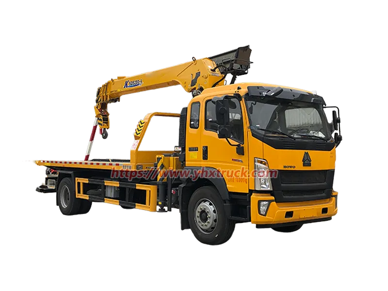 SINOTRUK HOWO 4&times;2 Wrecker Truck With Hydraulic Crane