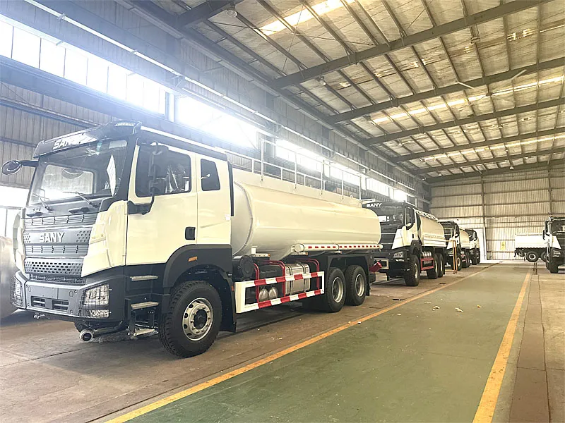 Batch of SANY 6*6 All wheel drive Water Tanker Trucks Under Production for Africa