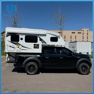 flatbed truck camper