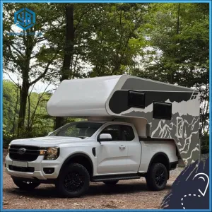 rear drop-down truck camper