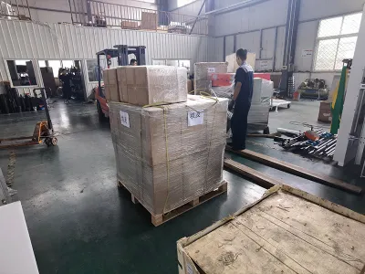 Product inspection packaging area